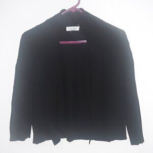 Calvin Klein Lg Black very Lightweight Cropped Sweater/Shaw